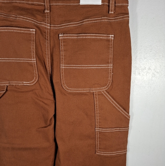Flying Angel Brown Rust Baggy Jeans Size 9/29 Loose Fit Wide Leg Retro Y2K - Picture 6 of 13